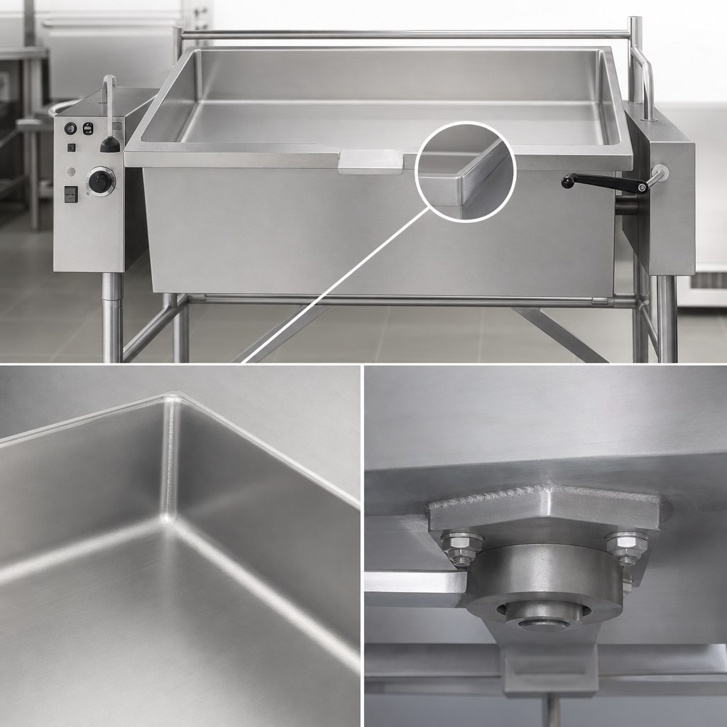 304 Stainless Steel Seam-Welded Pan