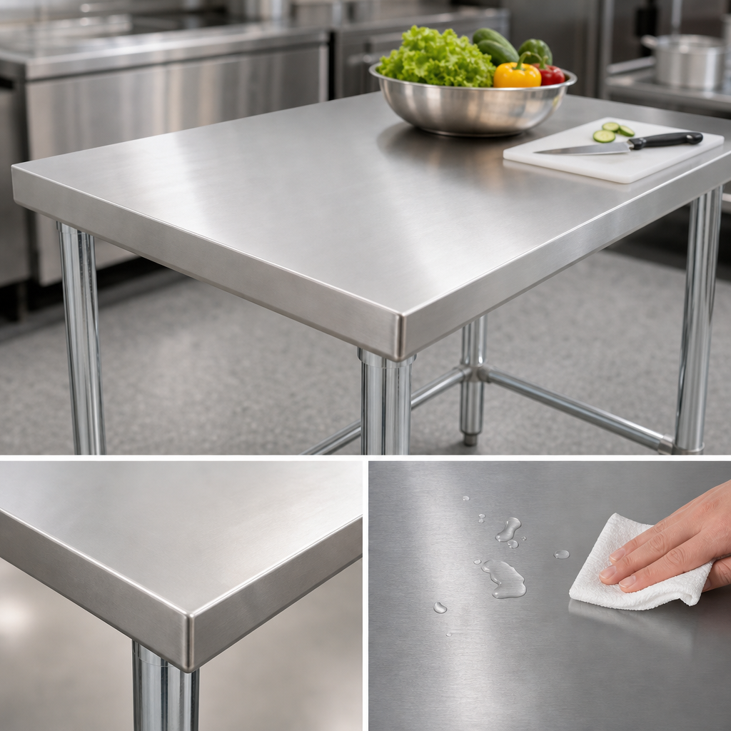 16-Gauge Stainless Steel Top