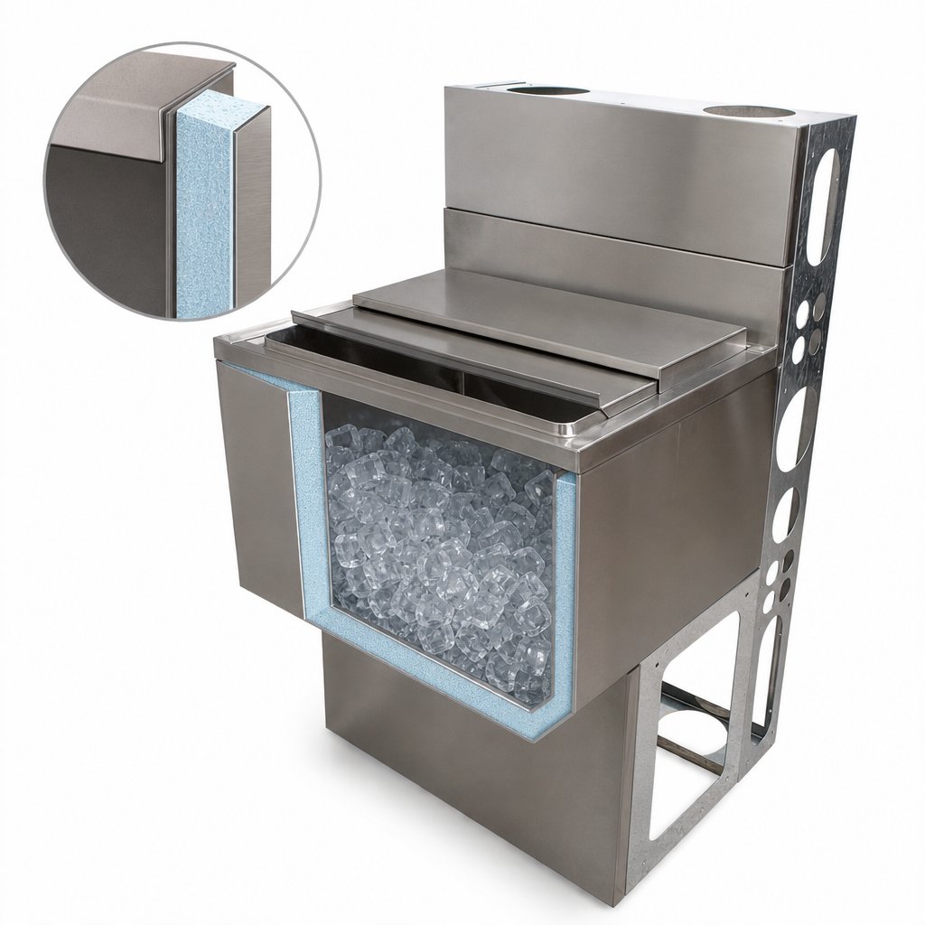 Insulated Ice Bin Construction