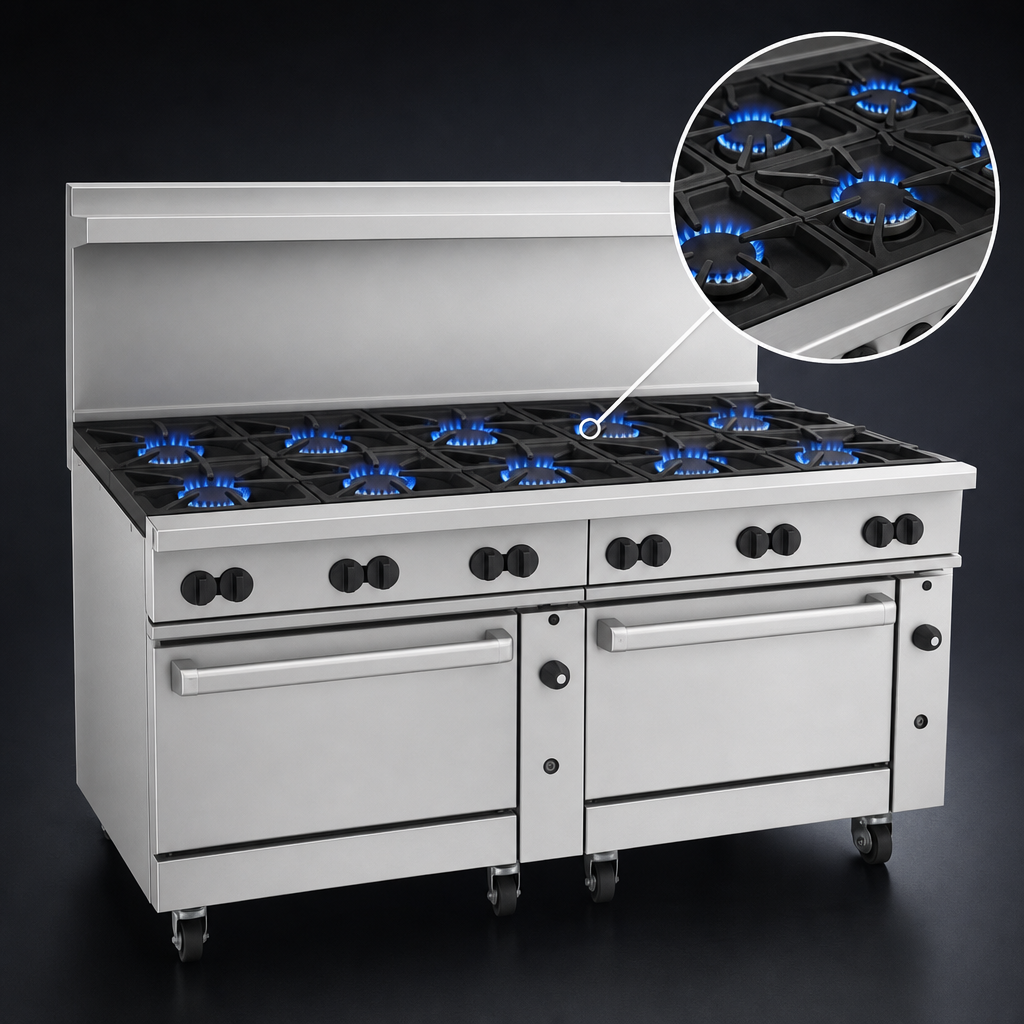 12 Open Burners