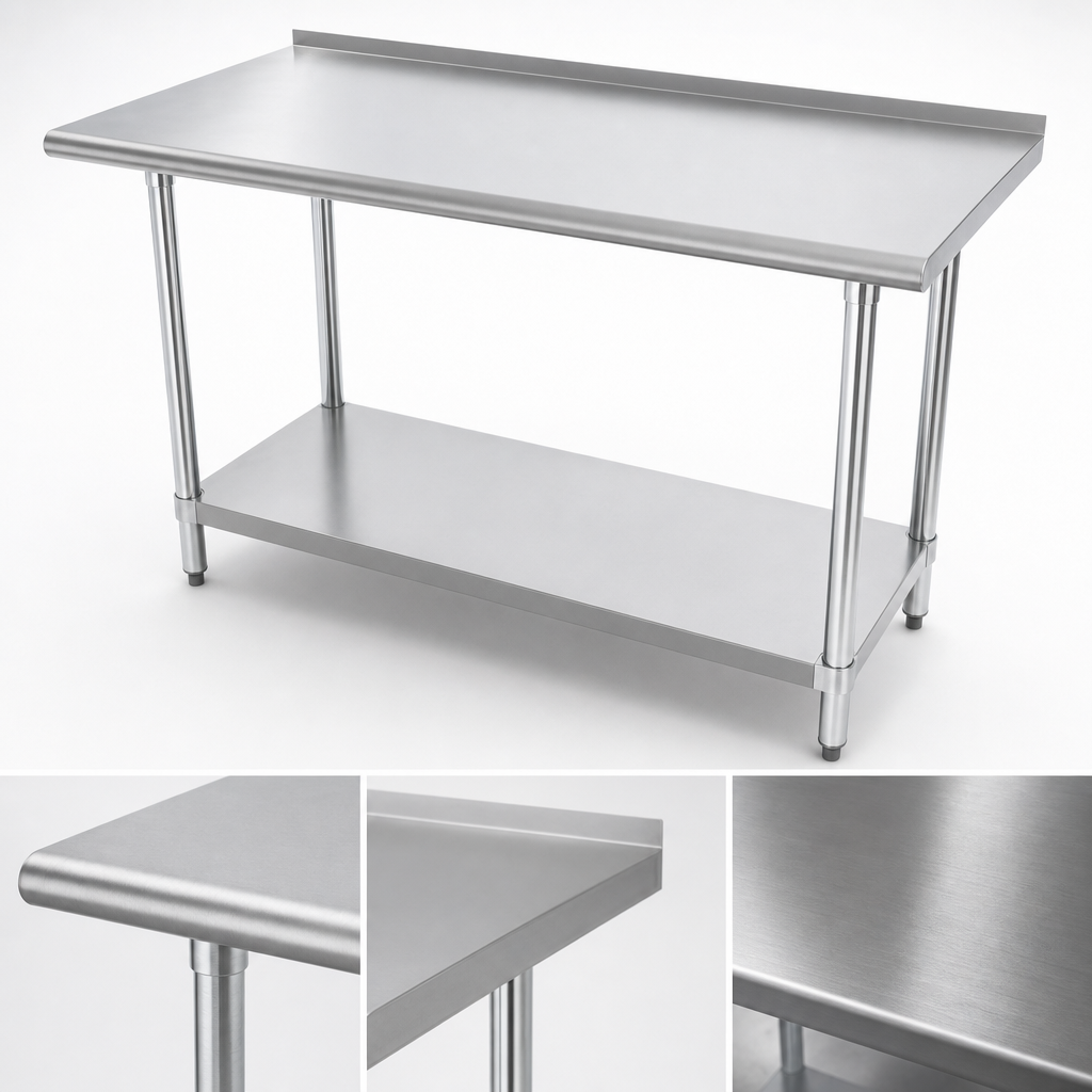16-Gauge 304 Stainless Steel Top