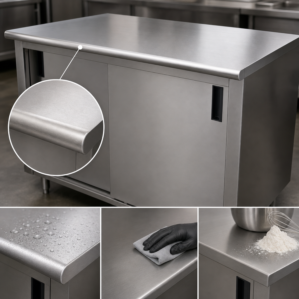 14 Gauge 304 Stainless Steel Top