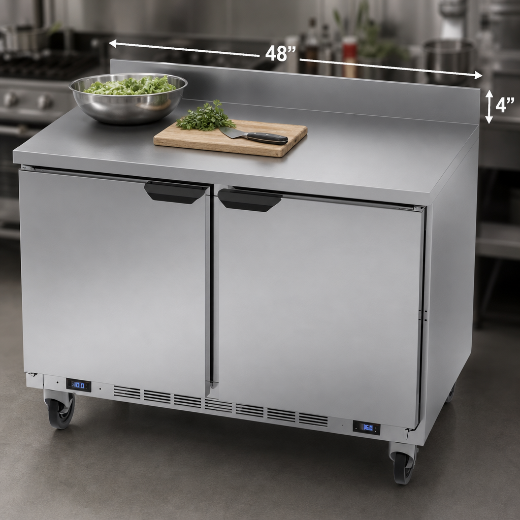 48-Inch Worktop With Backsplash