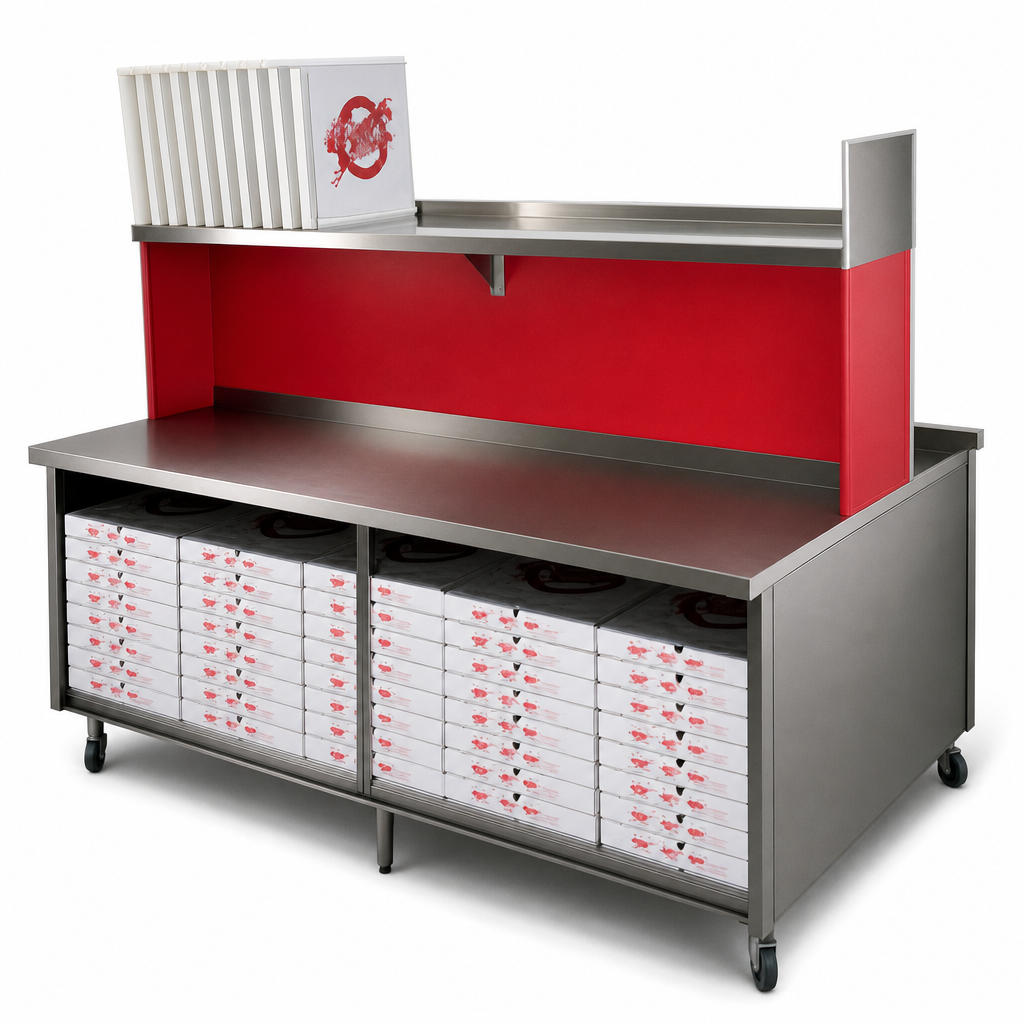 Red Plastic Laminated Divider Panel
