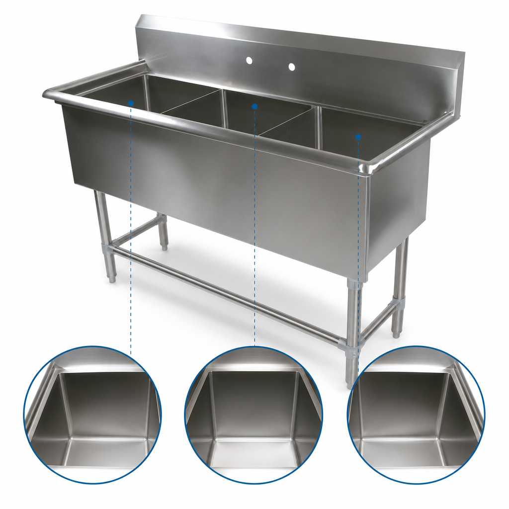 Three Compartment Basin