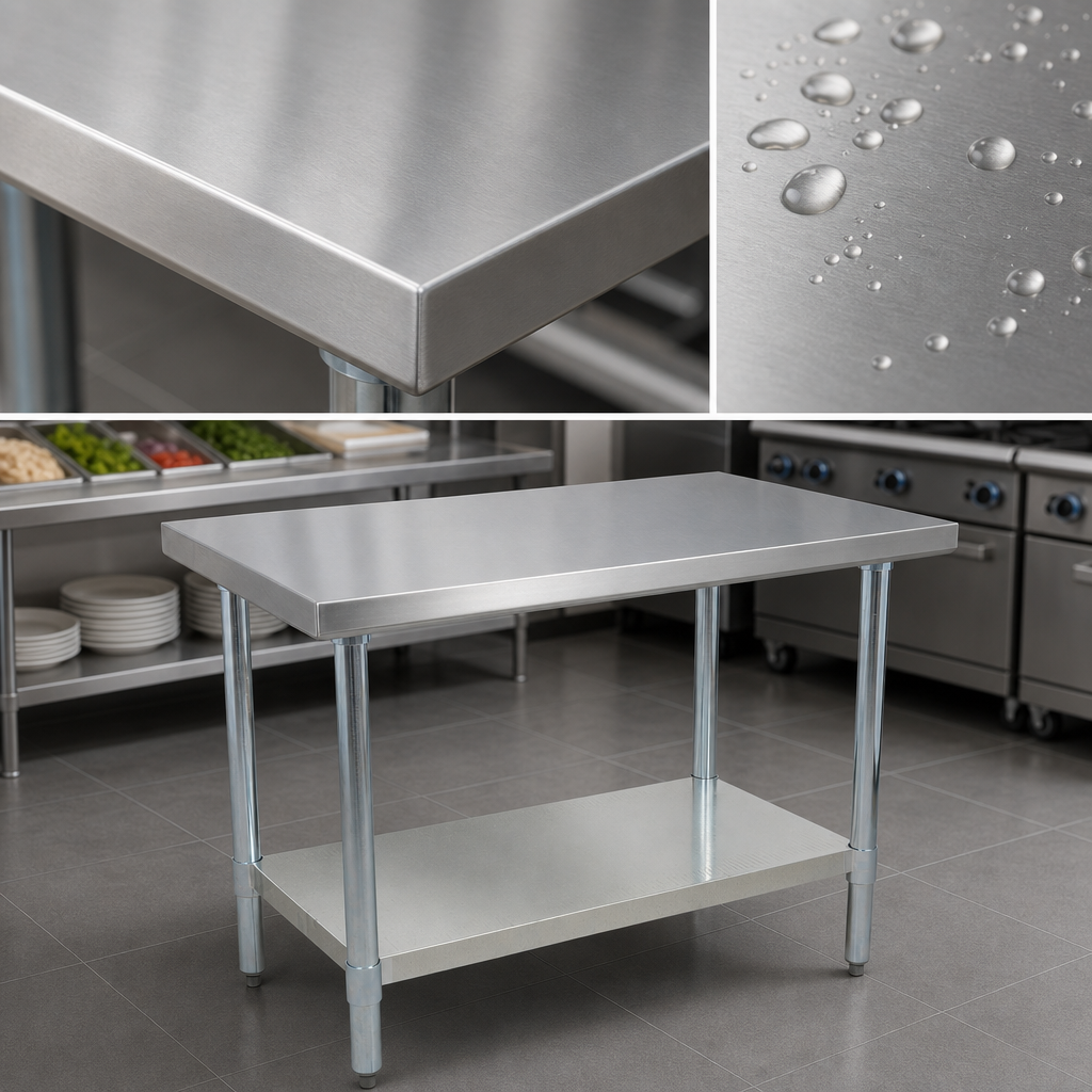16-Gauge T-304 Stainless Steel Top