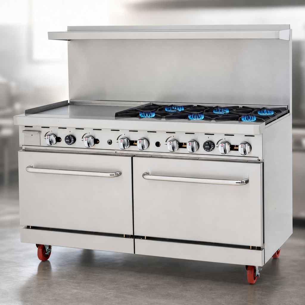 Six Open Burners