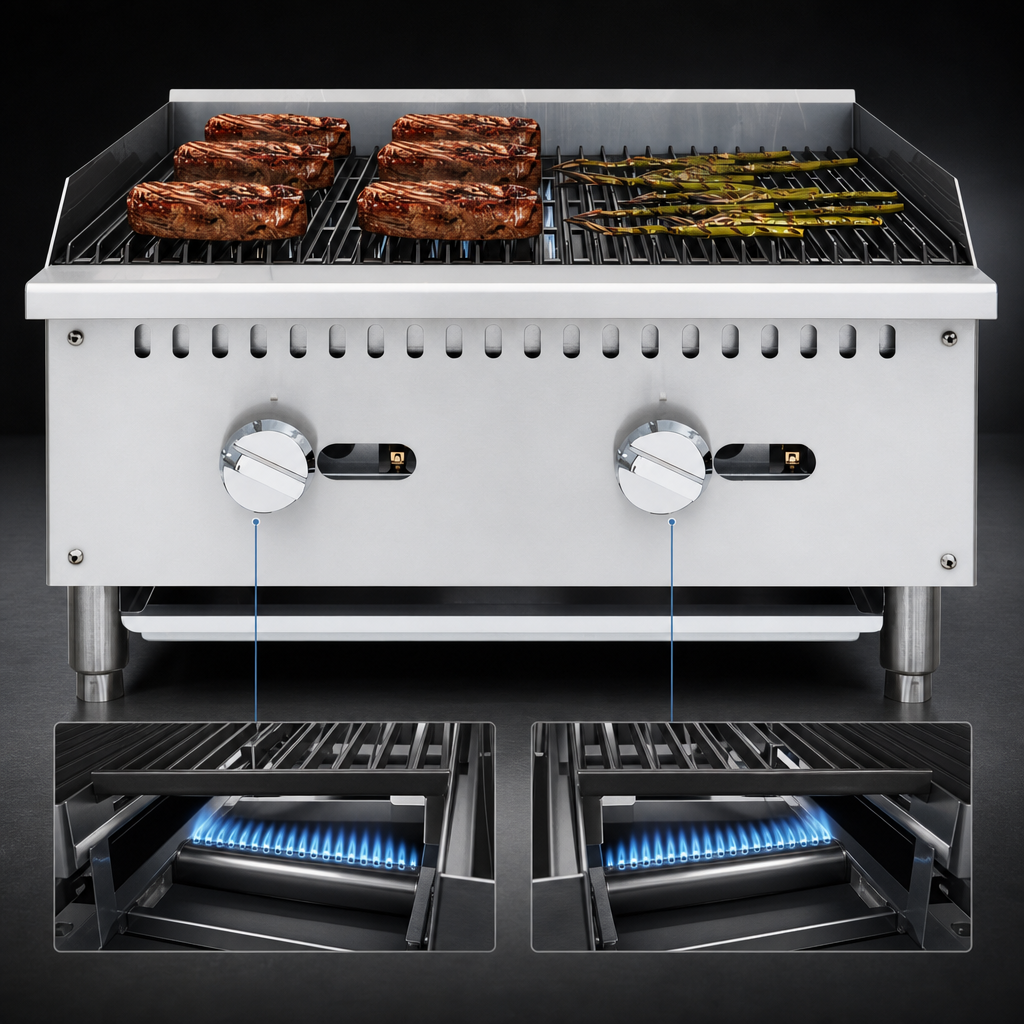 Two High-Output Burners
