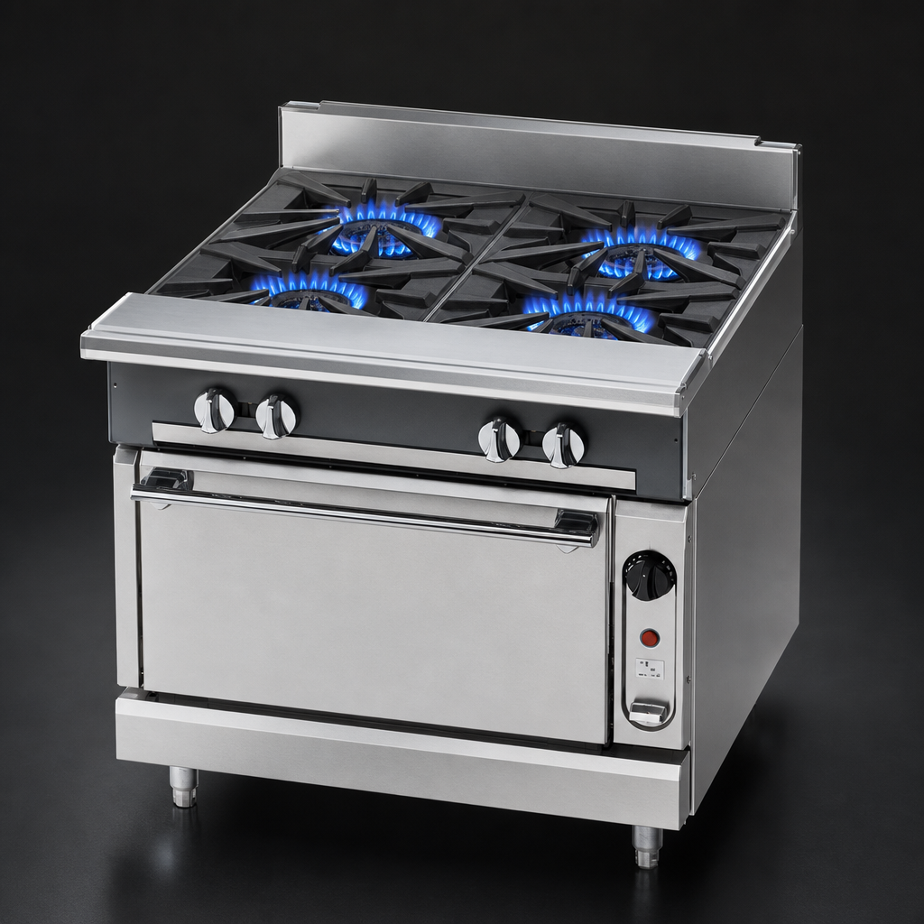 Four Open Burners