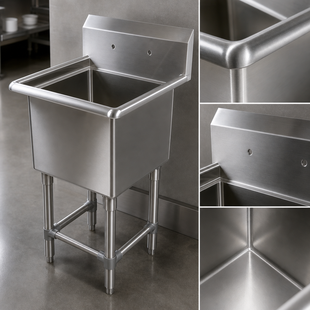 14-Gauge Type 300 Stainless Steel Construction