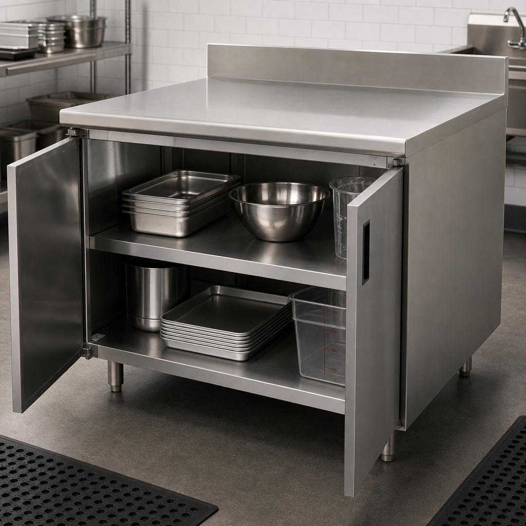 Cabinet Base With Hinged Doors