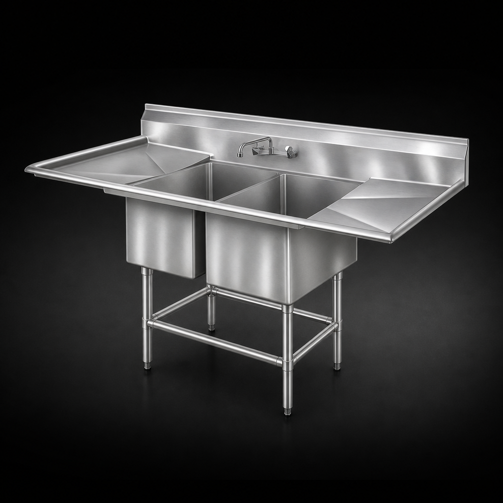 14-Gauge 300 Series Stainless Steel Construction
