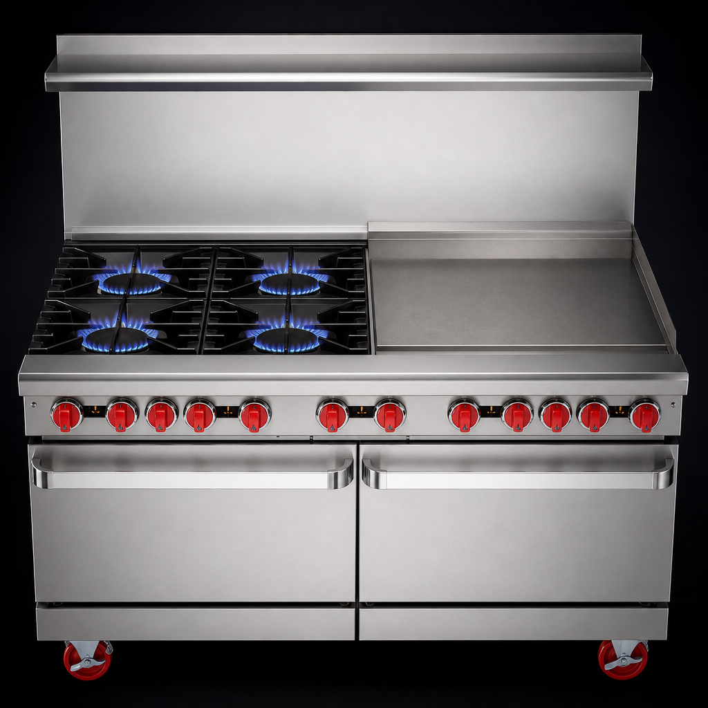 Four Open Burners