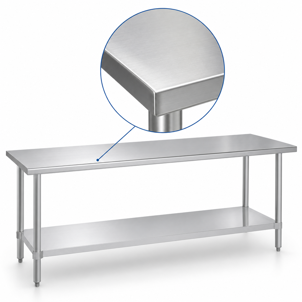 16-Gauge 300-Series Stainless Steel Top