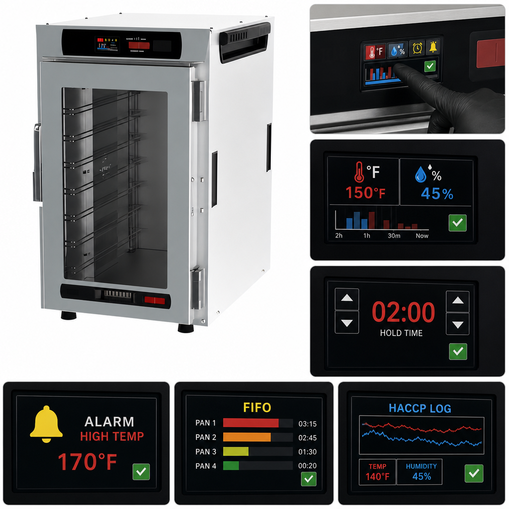 2.4-Inch Digital Touchscreen Controls