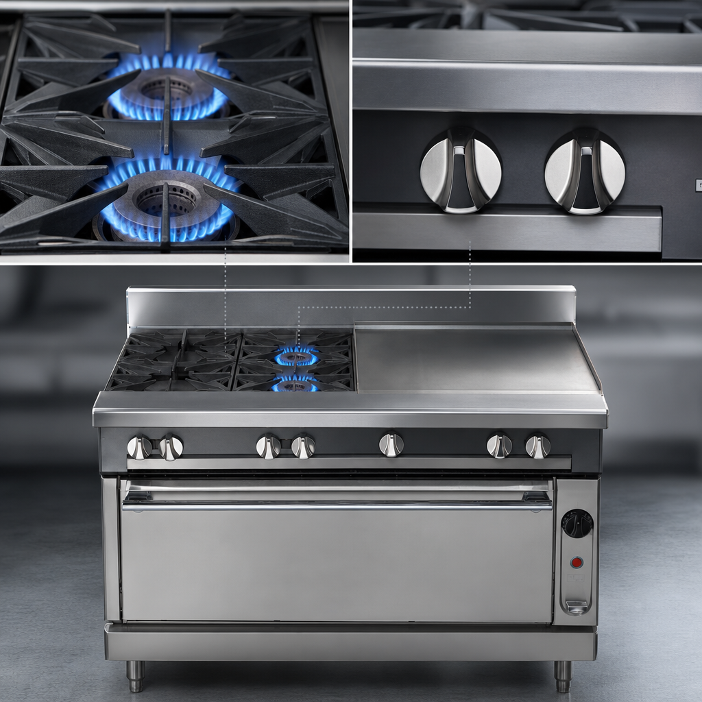 Two Open Burners