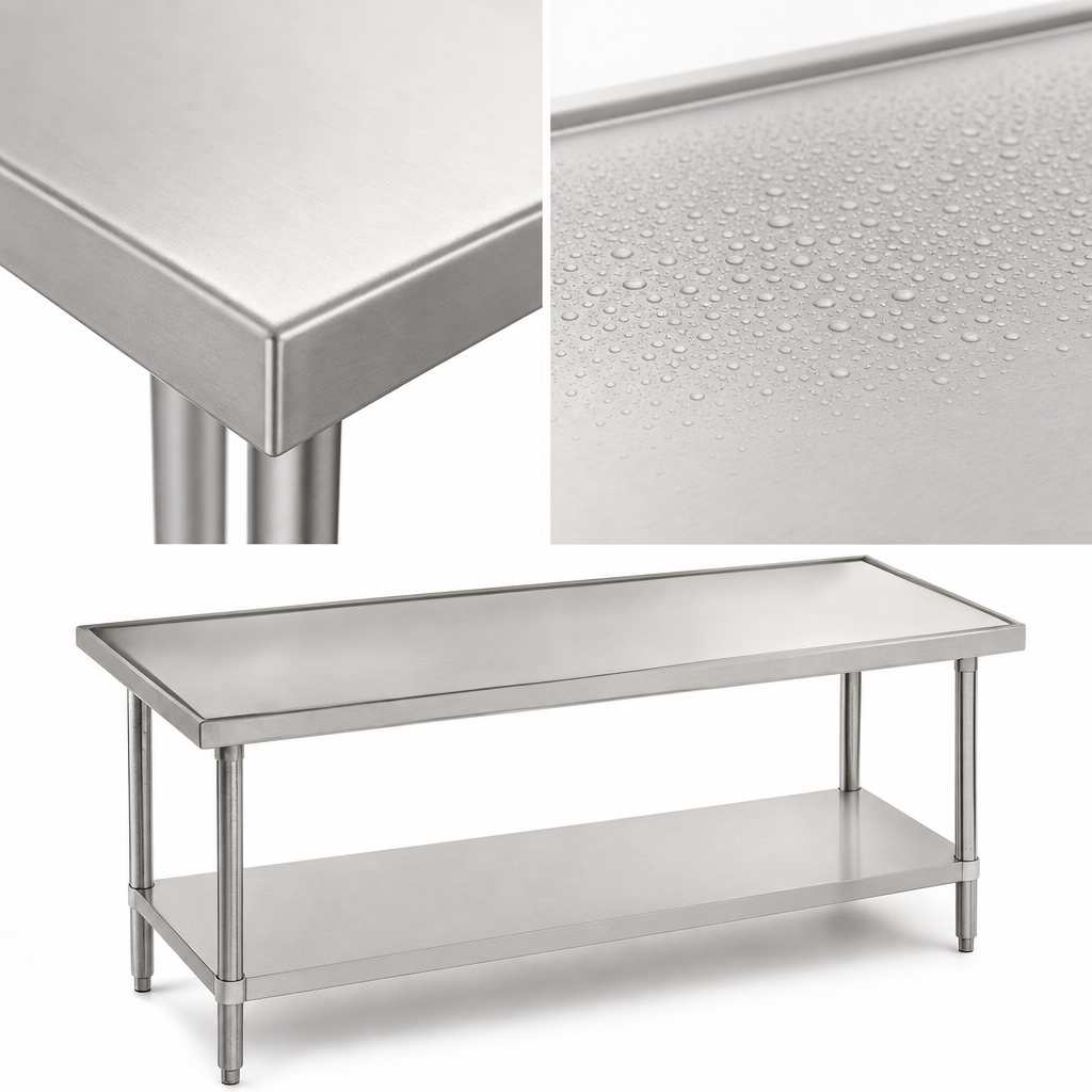 14-Gauge 304 Stainless Steel Top