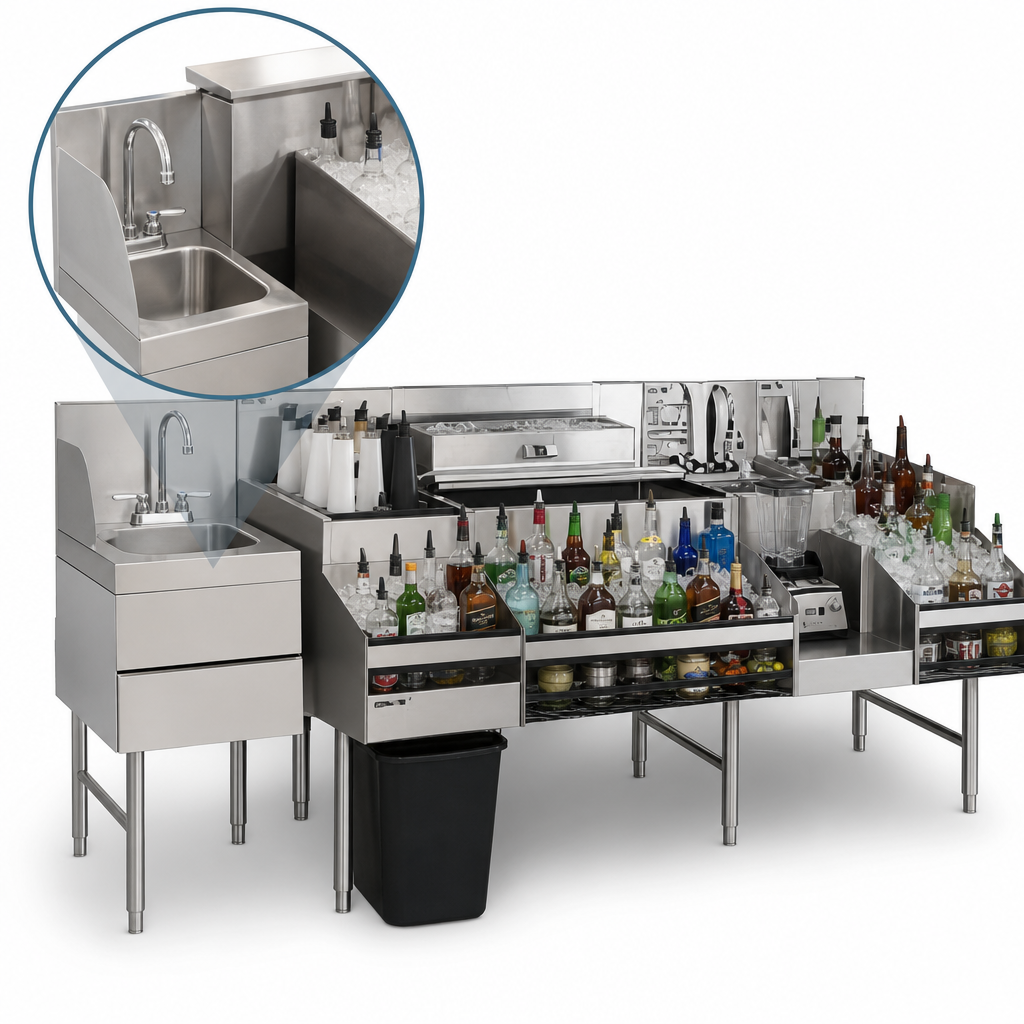 Wet Waste Sink Assembly