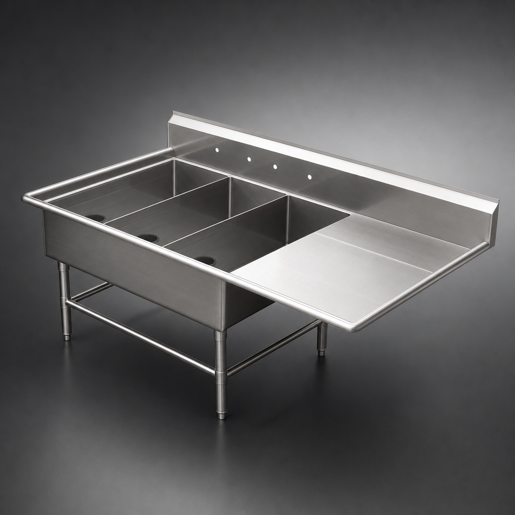 Three-Compartment Sink Layout
