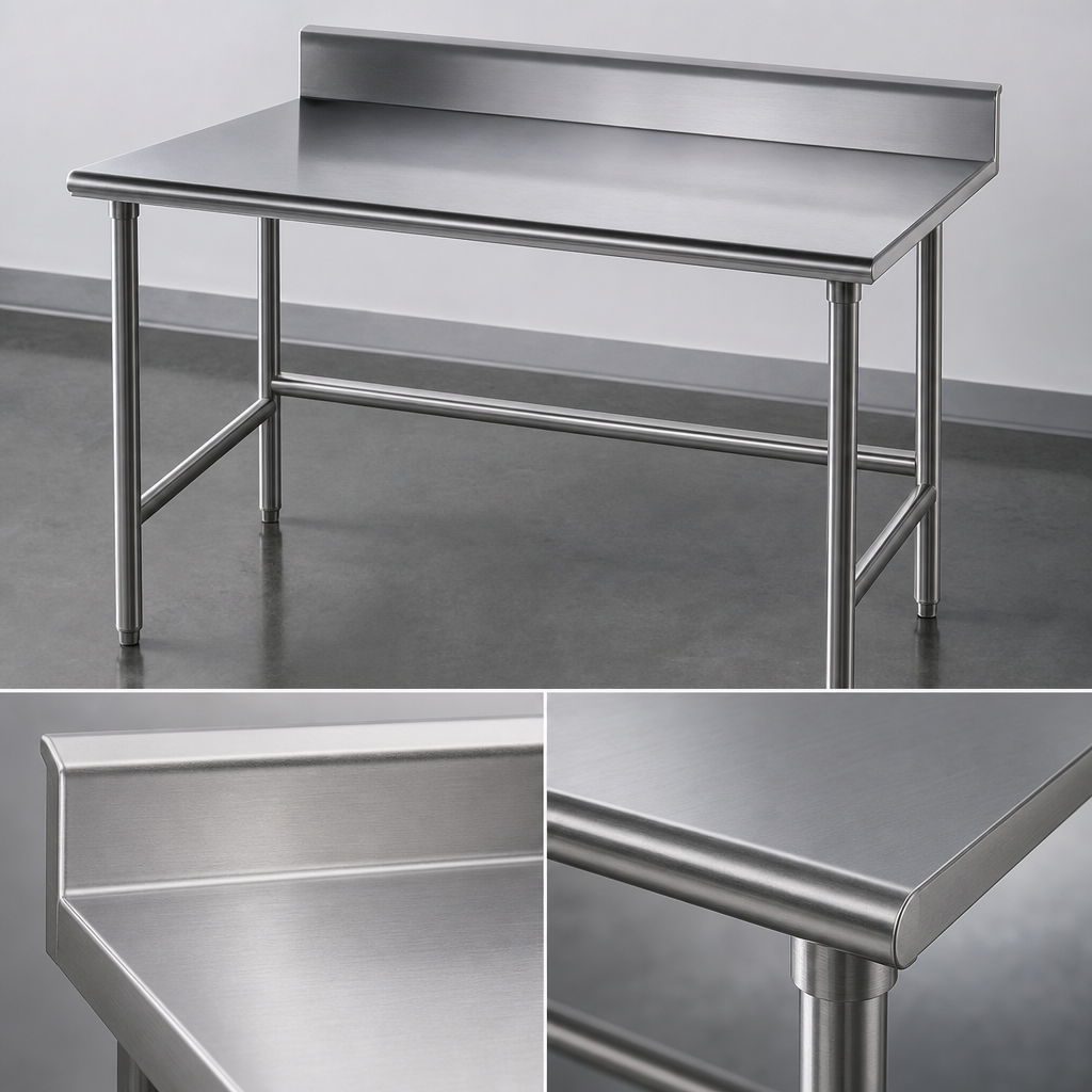 14-Gauge 304 Stainless Steel Top