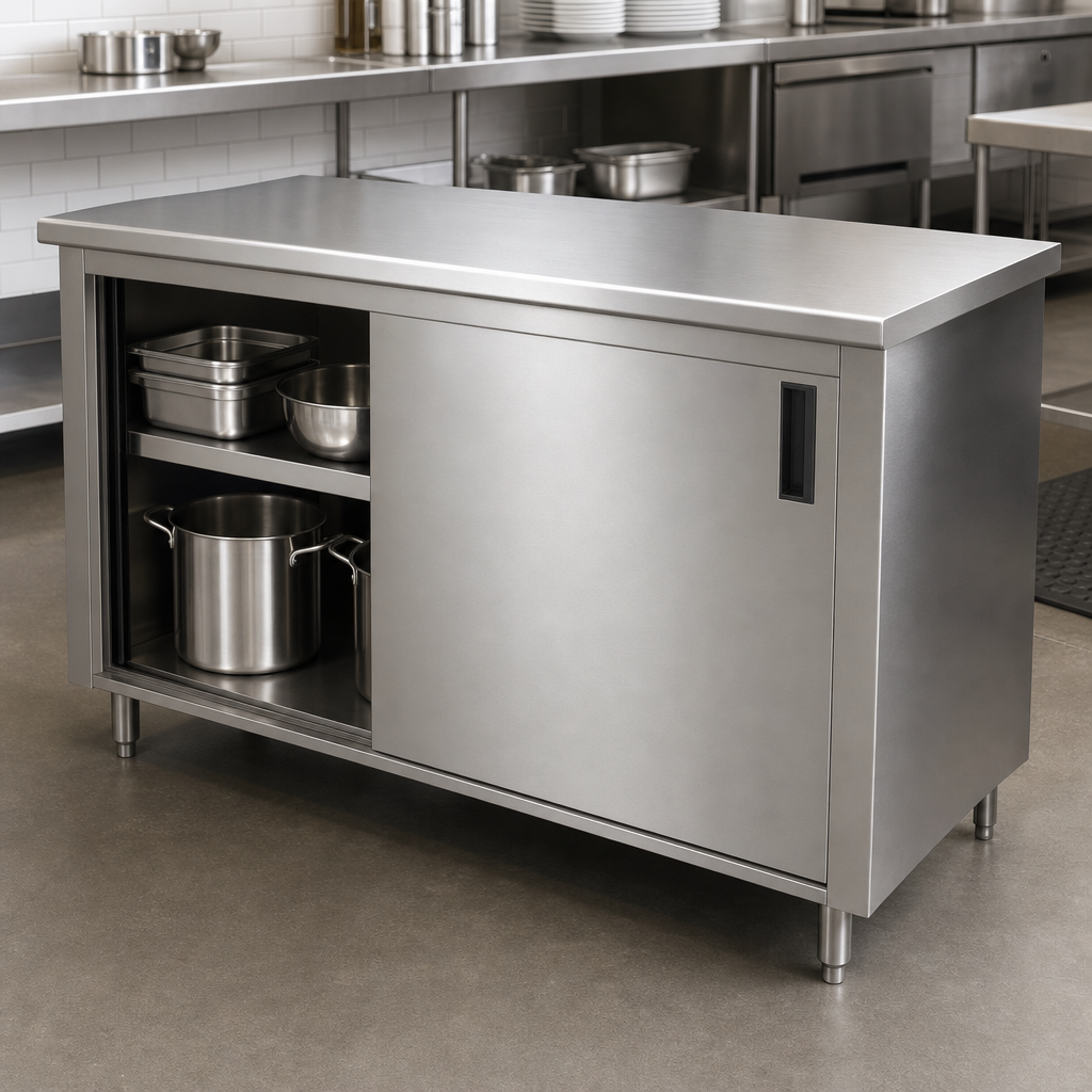 Cabinet Base With Sliding Doors