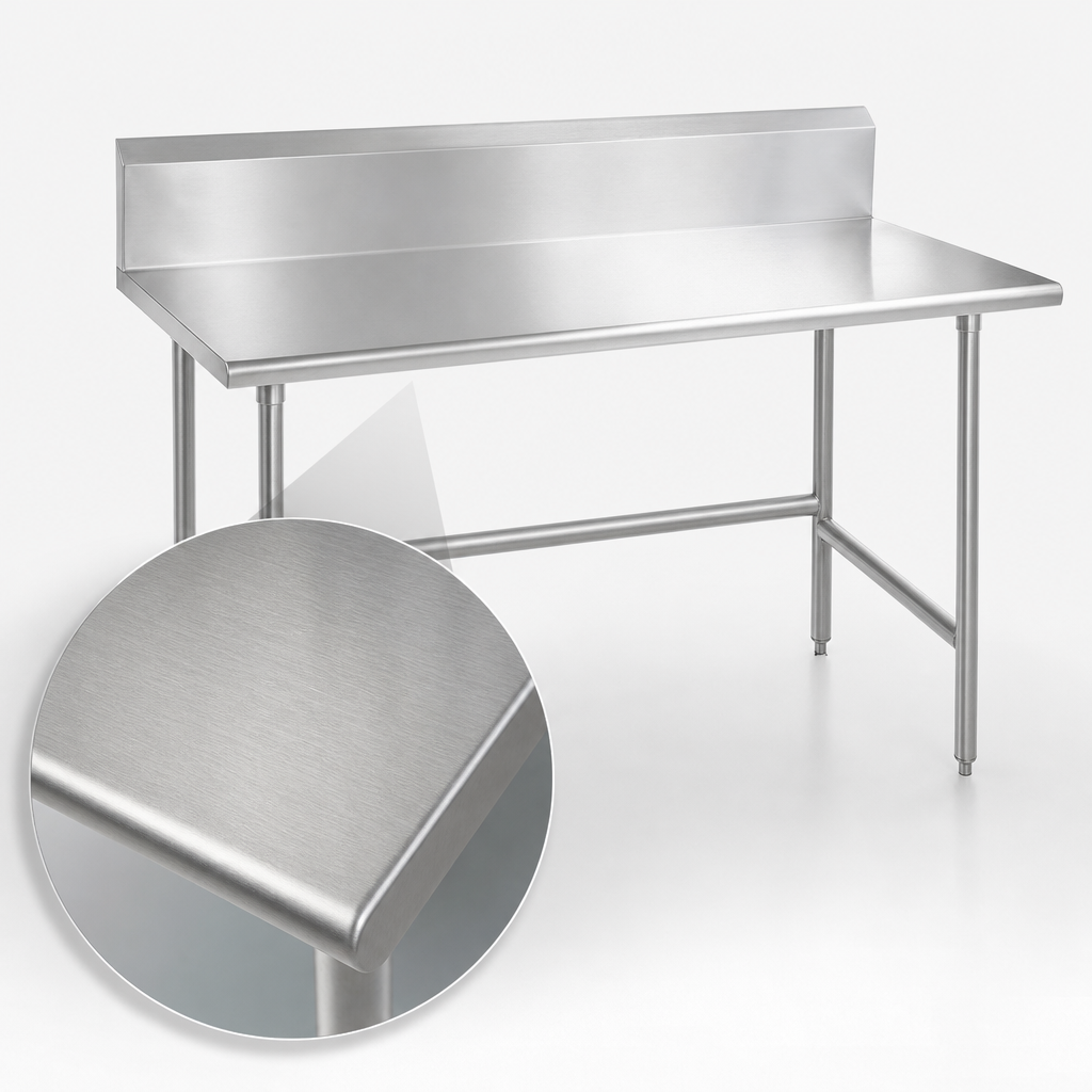 14-Gauge 304 Stainless Steel Top