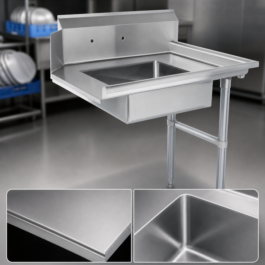 16-Gauge 304 Stainless Steel Top
