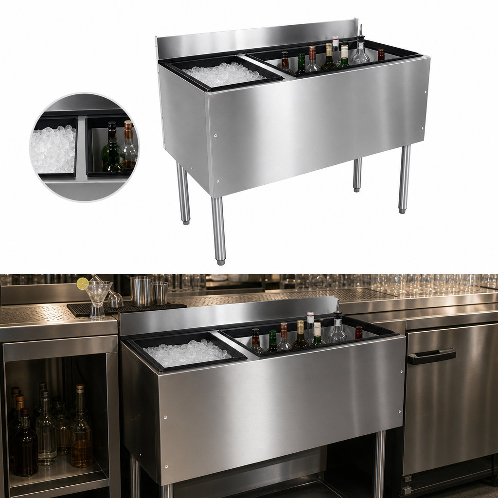 Combo Ice Bin/Cocktail Design