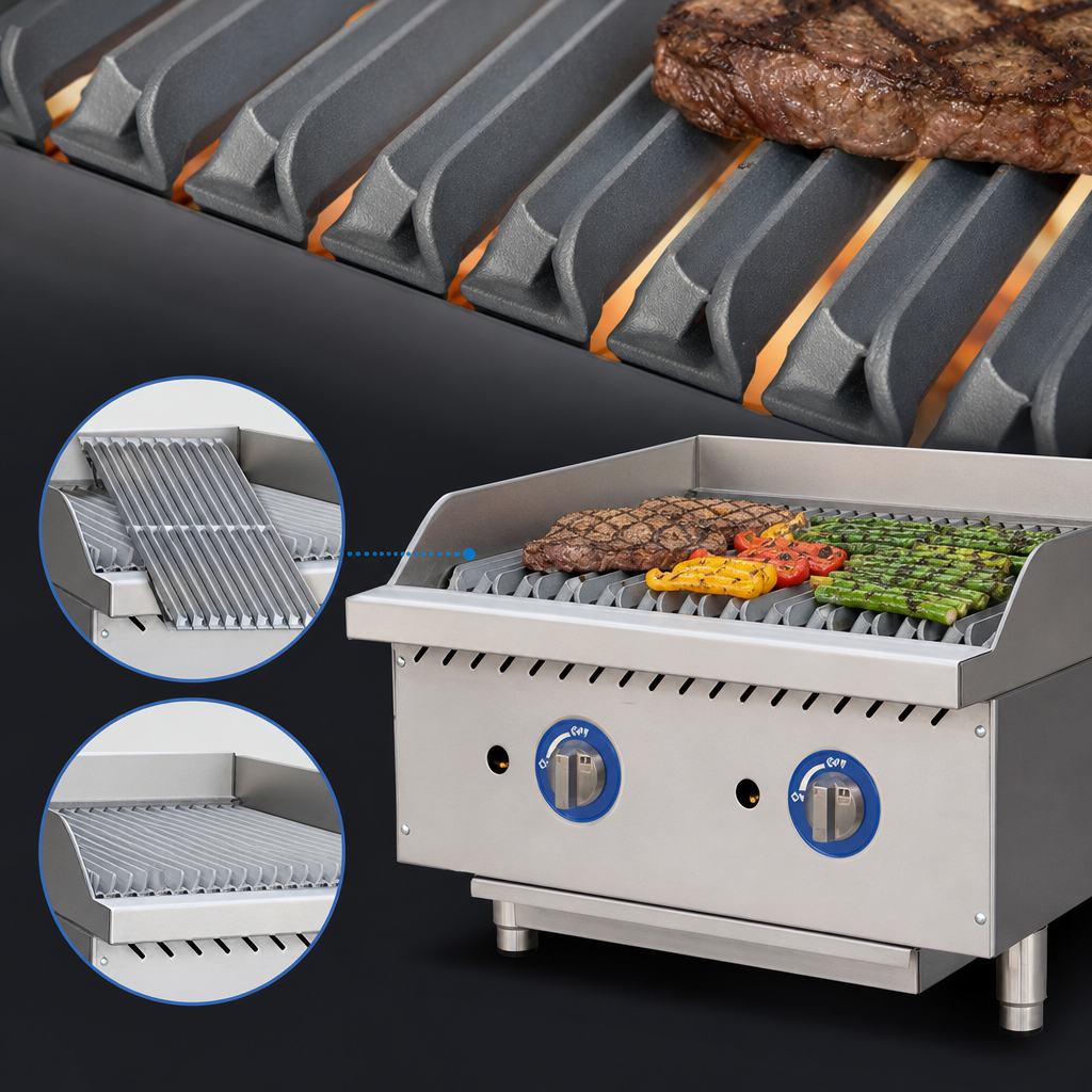 Reversible Cast-Iron Grates