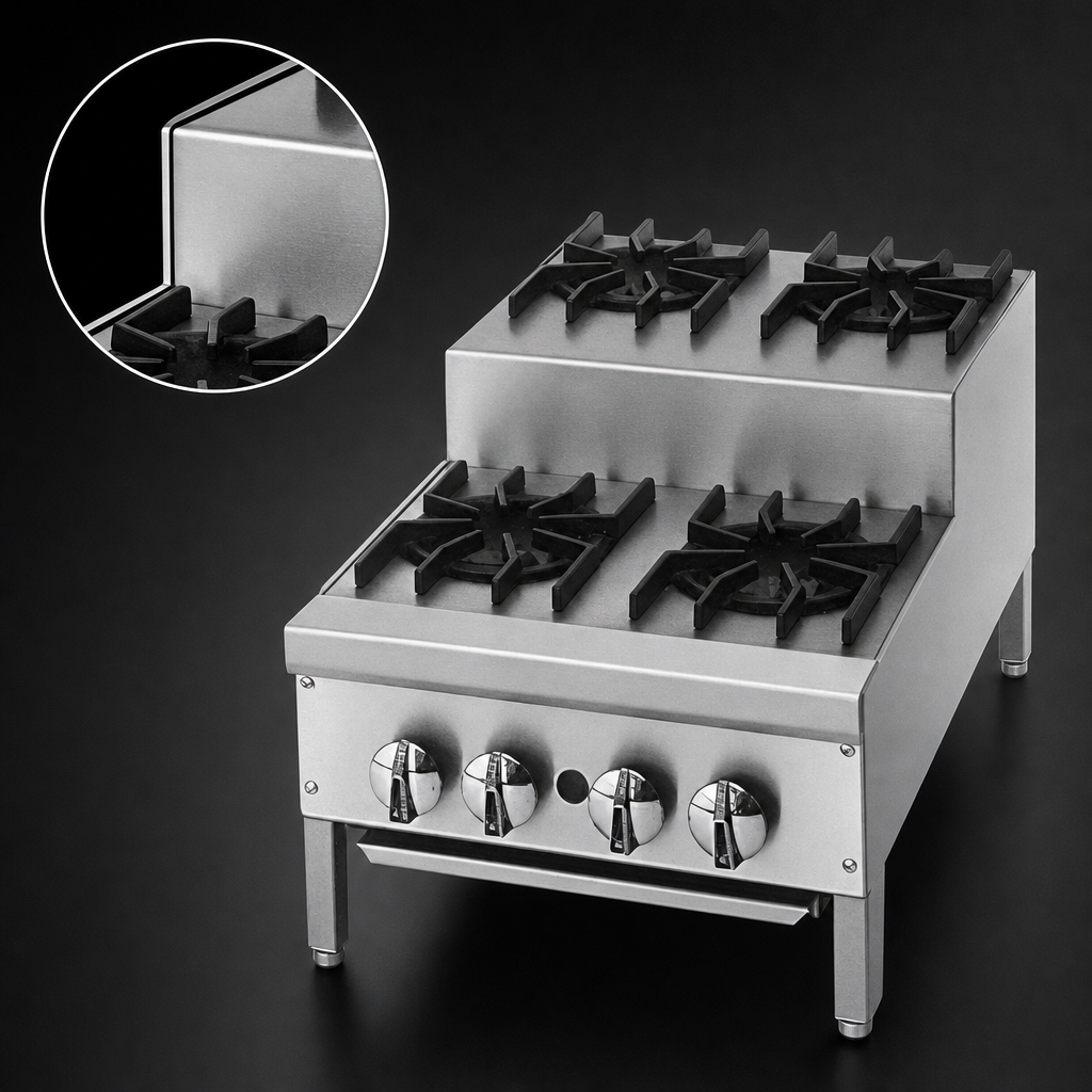 Step-Up Burner Design
