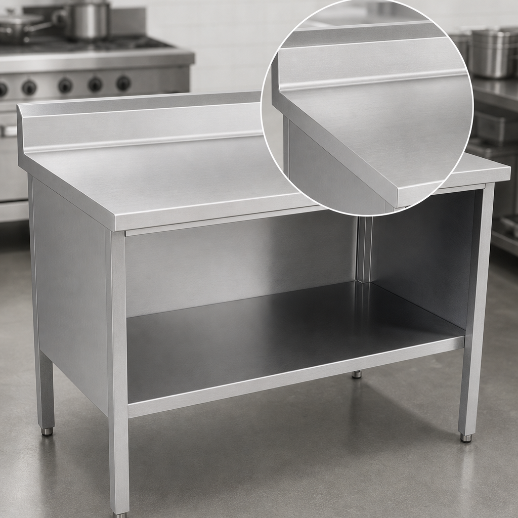 14-Gauge Stainless Steel Top