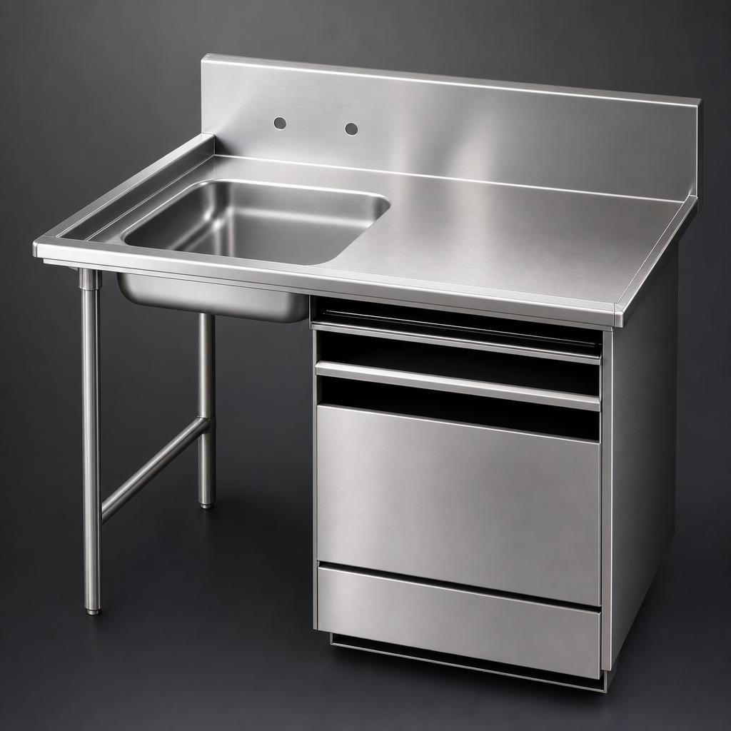 16-Gauge 304 Stainless Steel Top