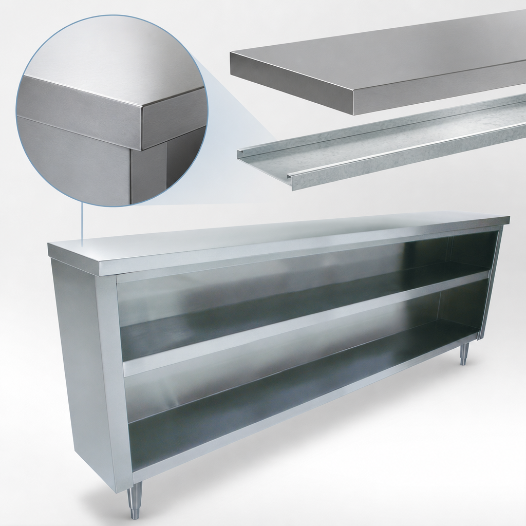 16-Gauge 304 Stainless Steel Top