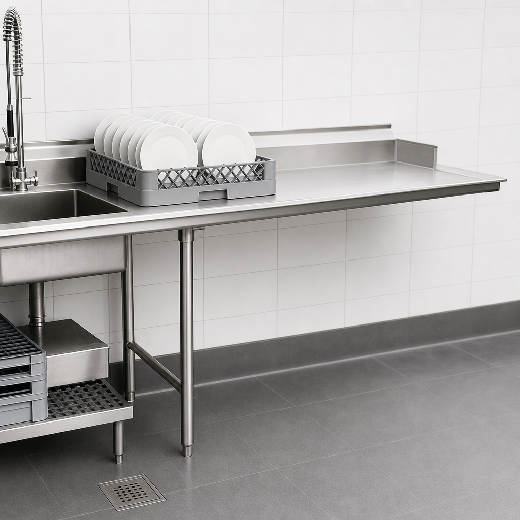Straight Clean Dishtable Design