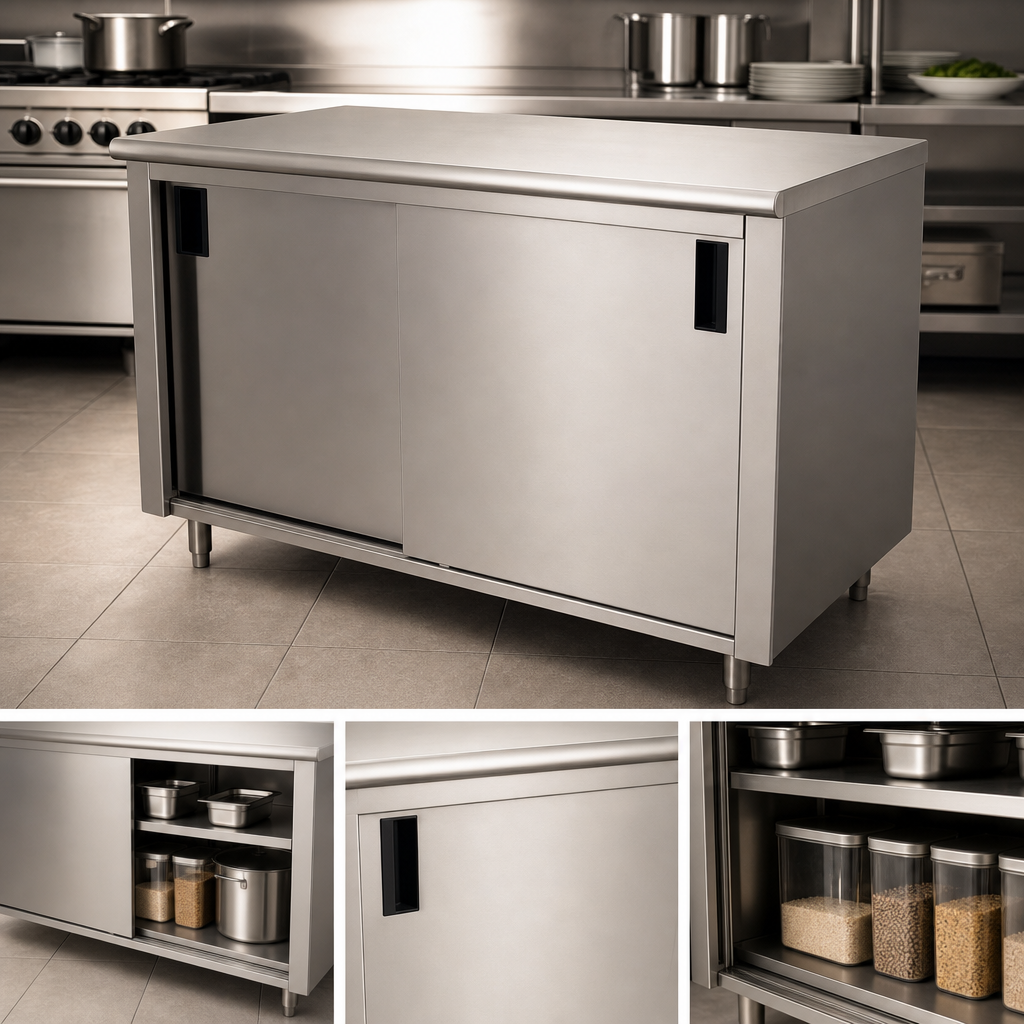 Cabinet Base With Sliding Doors