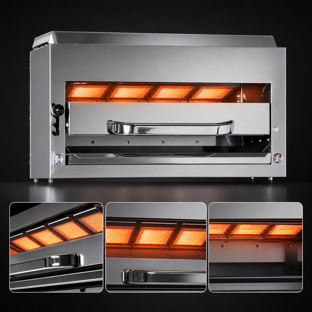 Four Infrared Burners