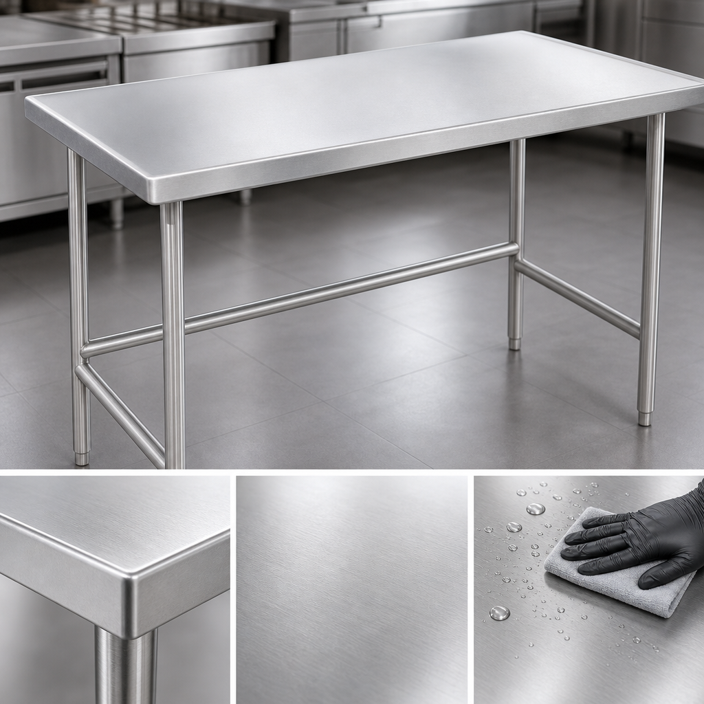14-Gauge 304 Stainless Steel Top