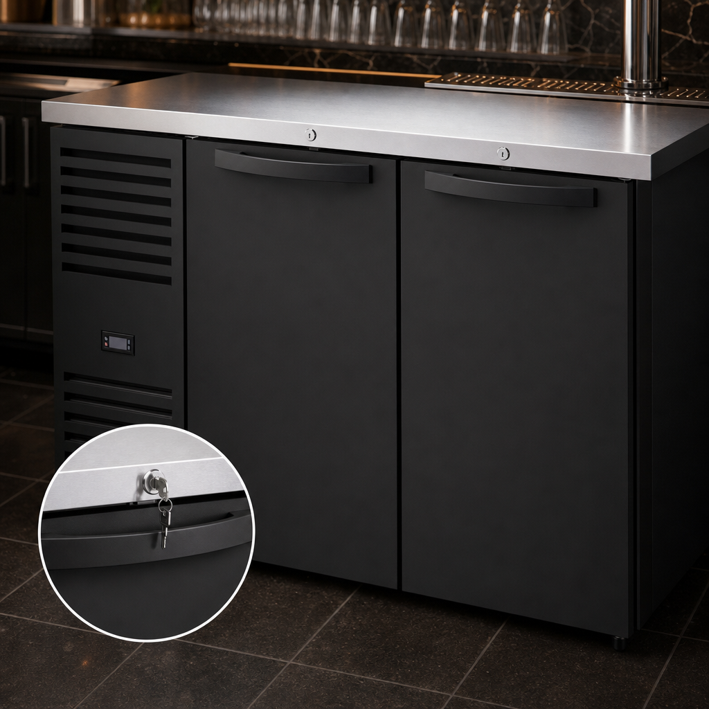 Solid Hinged Locking Doors