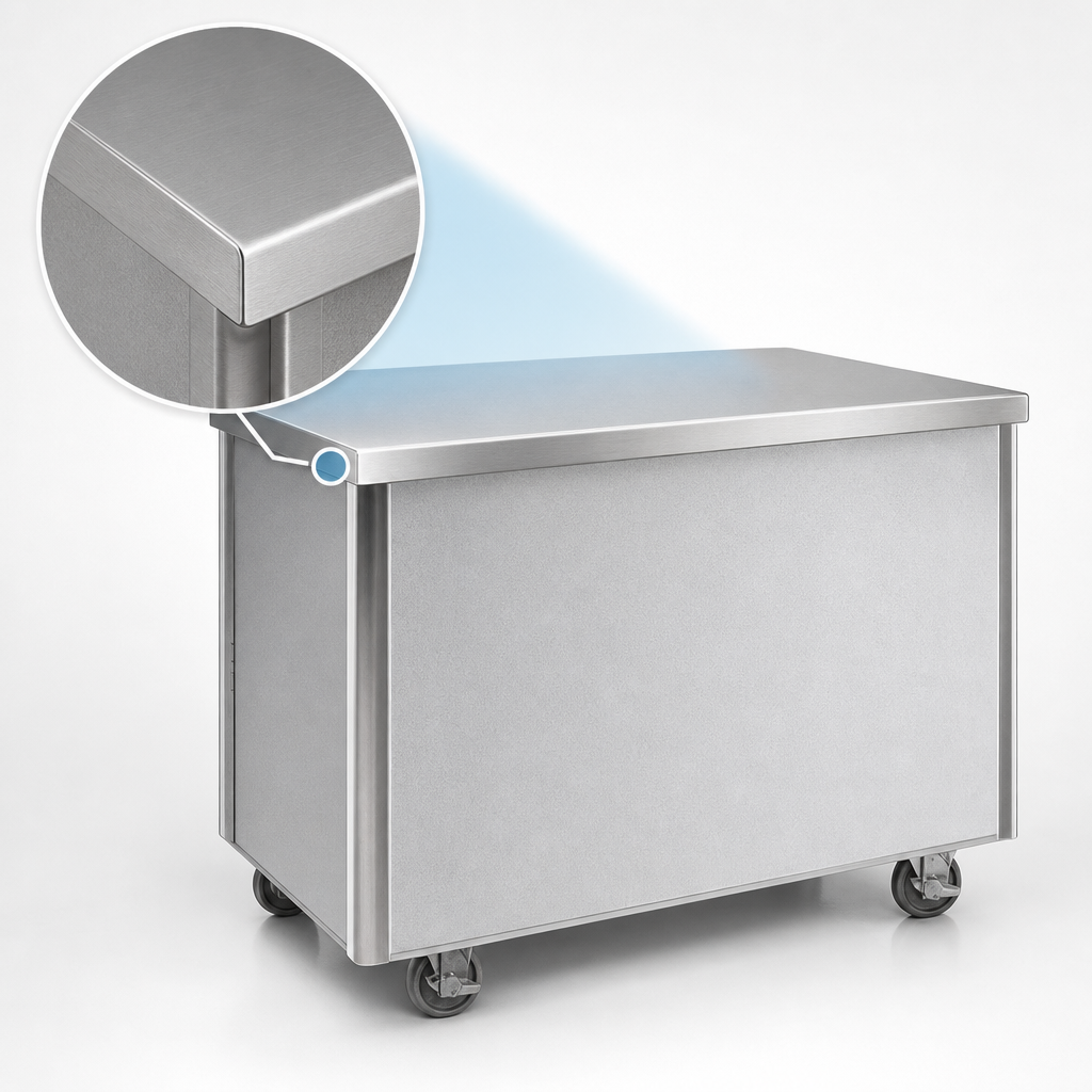 16-Gauge Stainless Steel Top