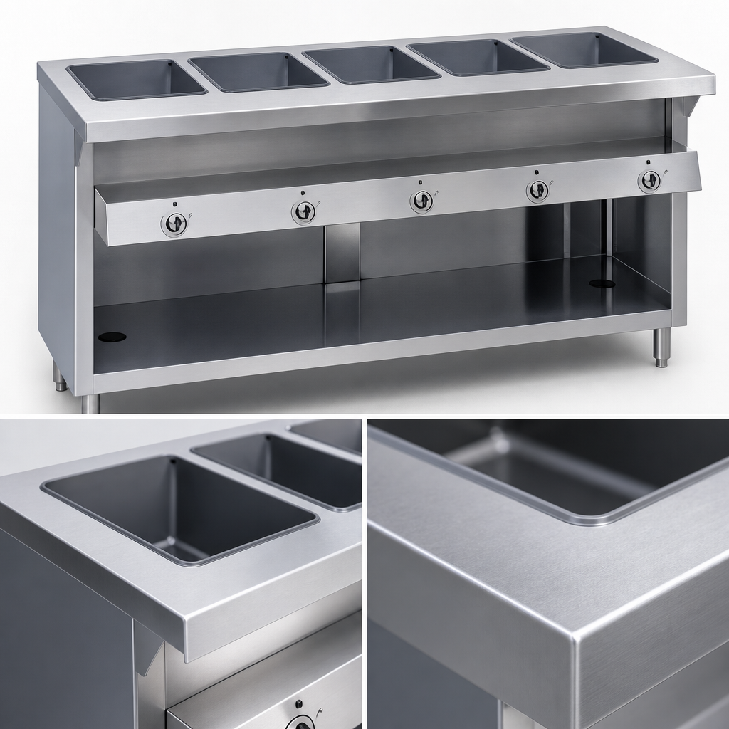 One-Piece Stainless Steel Top