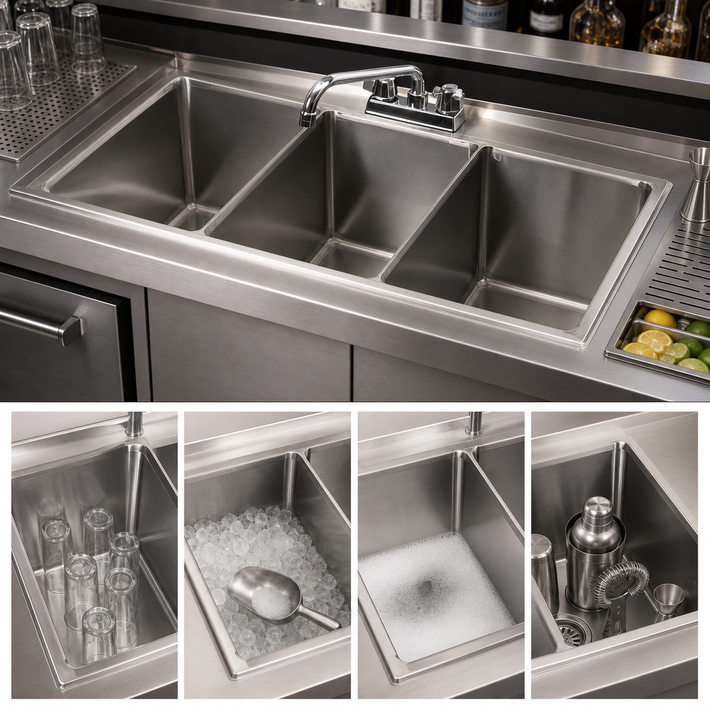 Four-Compartment Sink Body