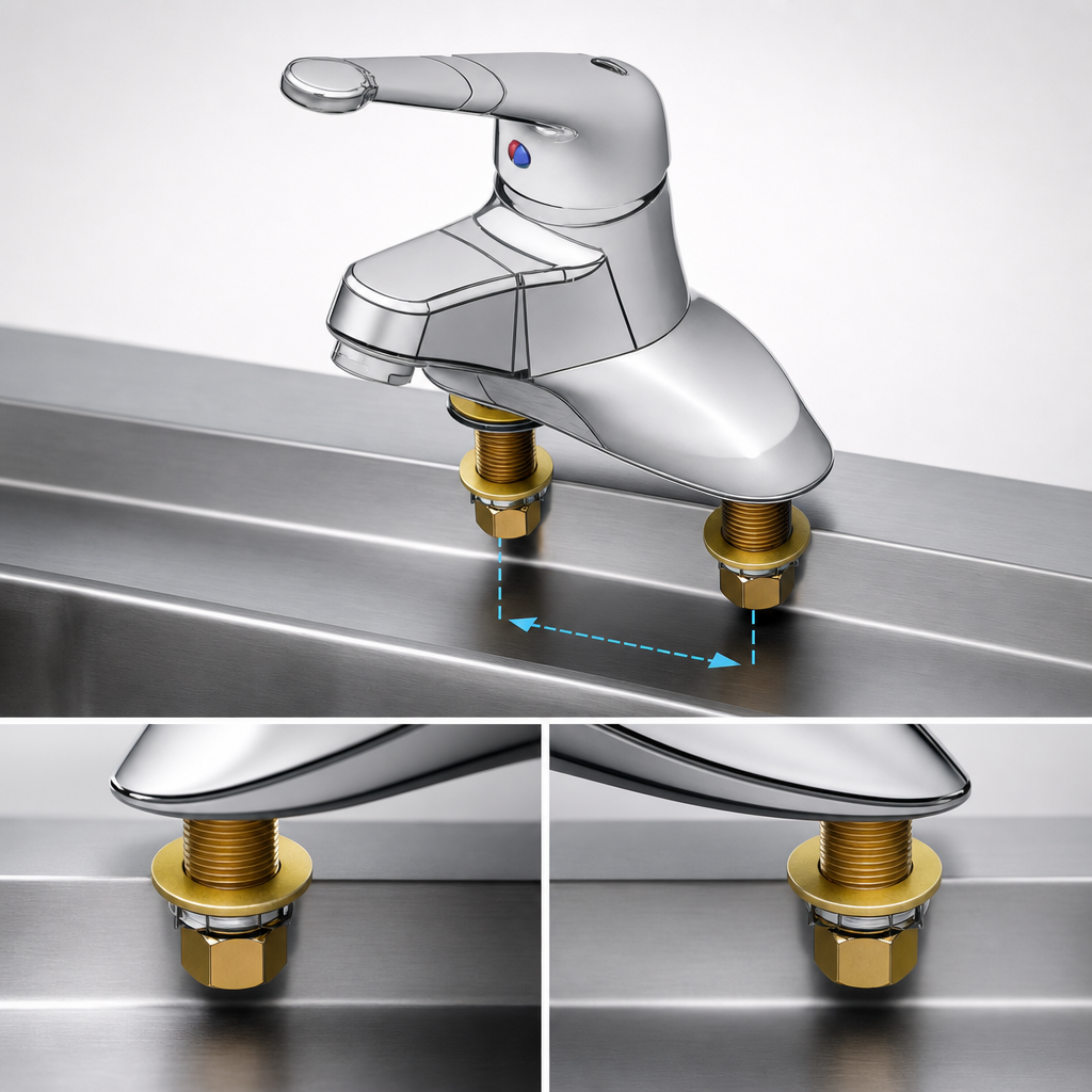Deck-Mount 4-Inch Center Set