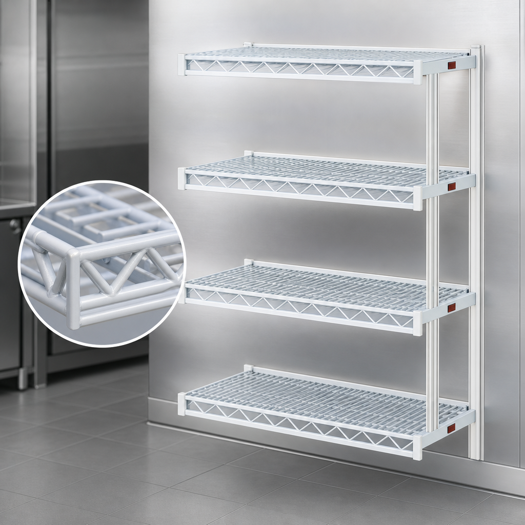 Patented QuadTruss Shelf Design