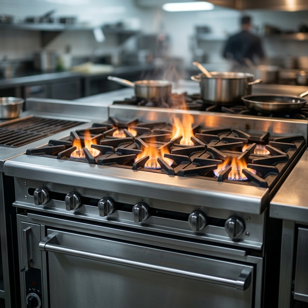 Experience powerful and precise grilling with the heavy-duty 24-inch charbroiler section, featuring robust cast iron grates and individually controlled burners.