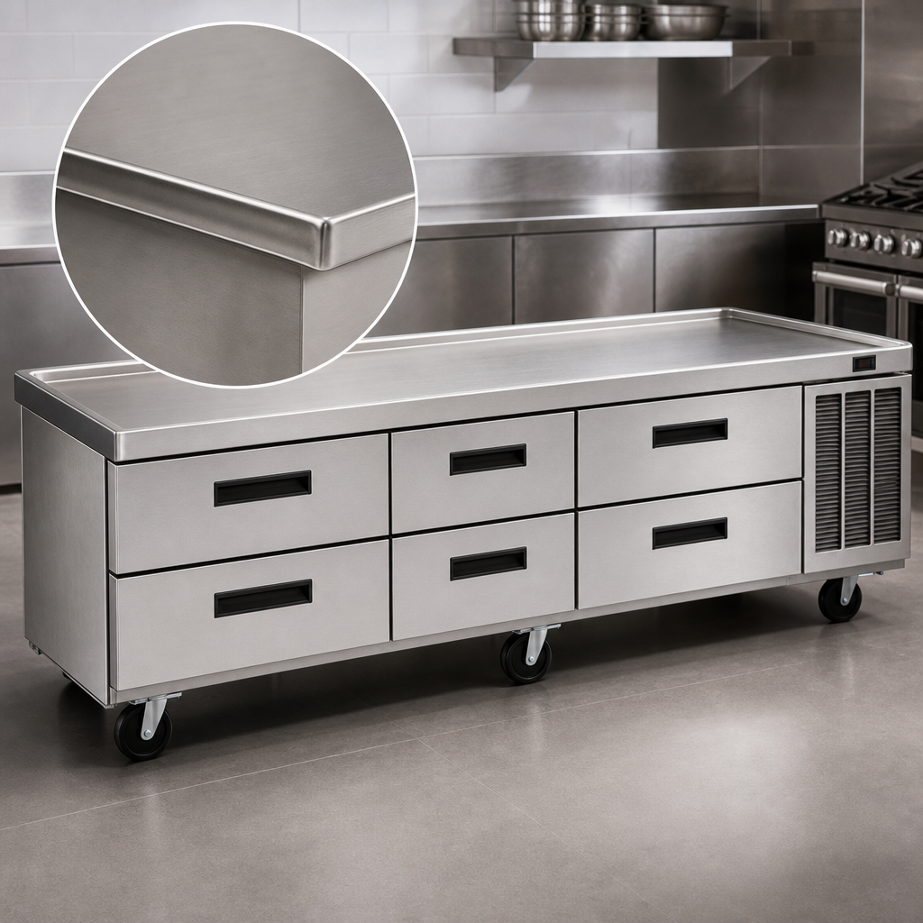 Marine-Edge Stainless Steel Top