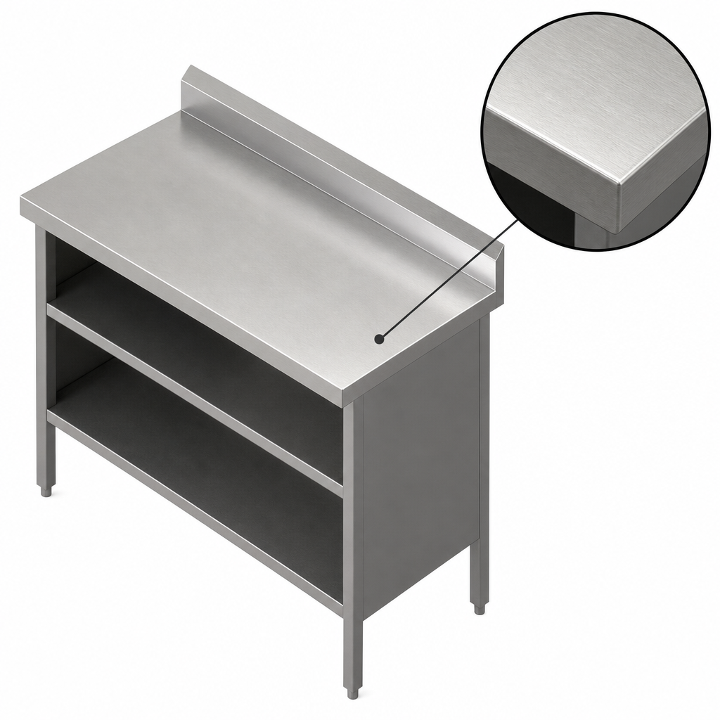 16-Gauge Stainless Steel Top