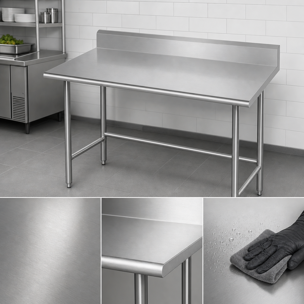 16-Gauge 304 Stainless Steel Top