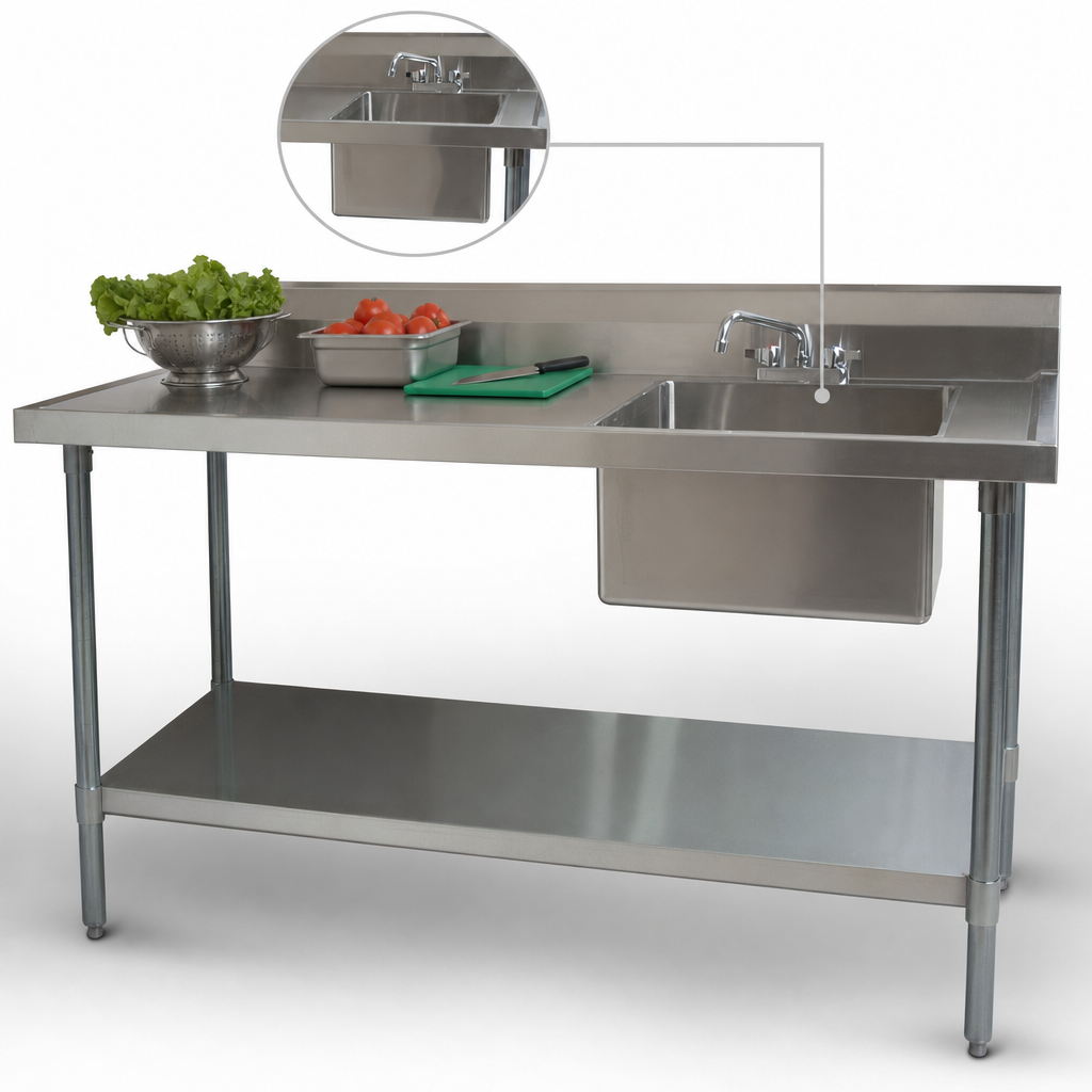 Right-Side Prep Sink