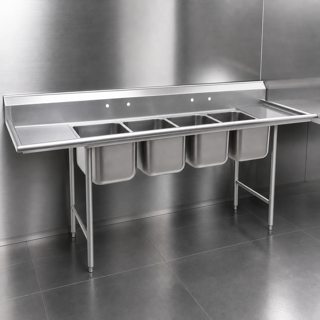 Heavy Gauge 304 Stainless Steel Construction