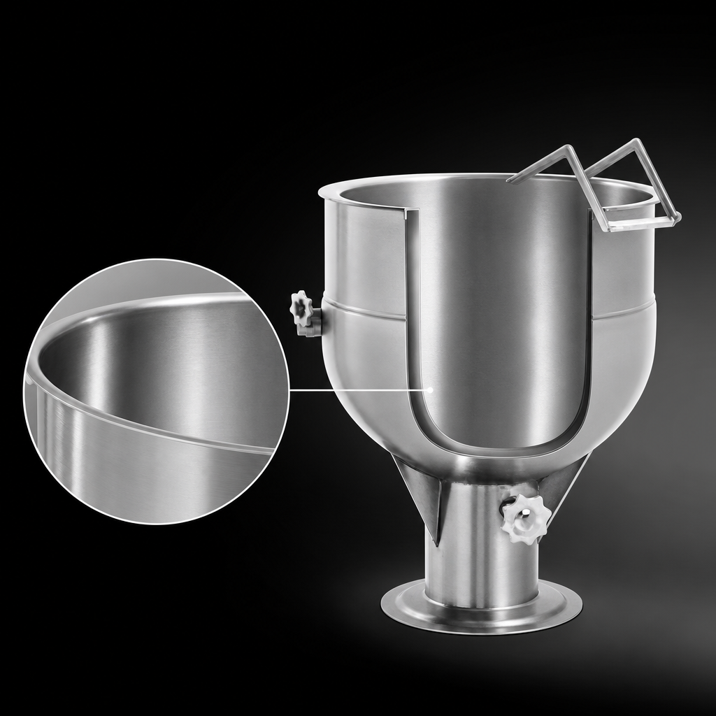 Seamless Deep-Drawn 304 Stainless Steel Liner